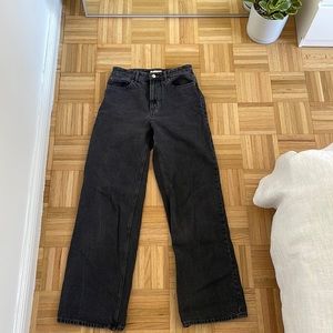 Wide Leg Black Jeans